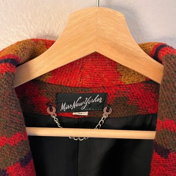 Vintage Miss New Yorker Southwestern Blanket Jacket - Picture 3 of 7